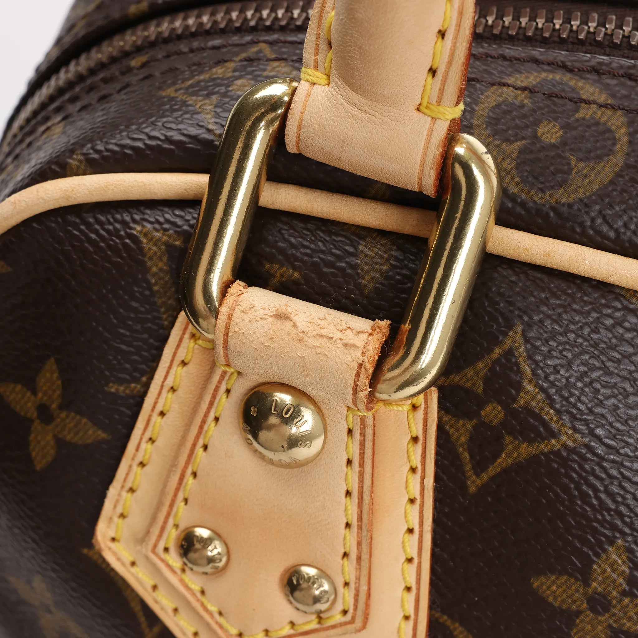 Louis Vuitton Monogram Canvas Manhattan PM Handbag M40026