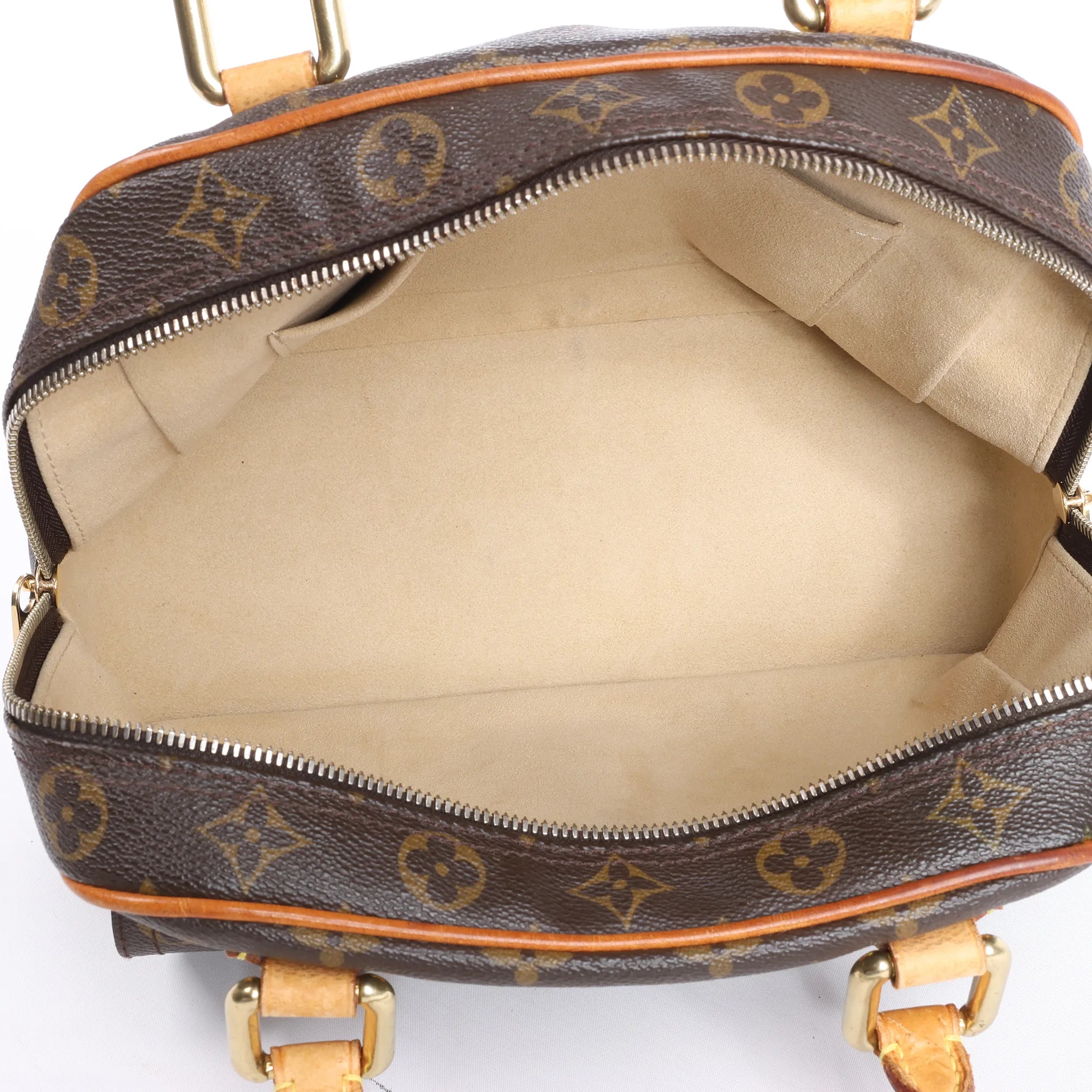 Louis Vuitton Manhattan PM Monogram Canvas Handbag in Brown M40026