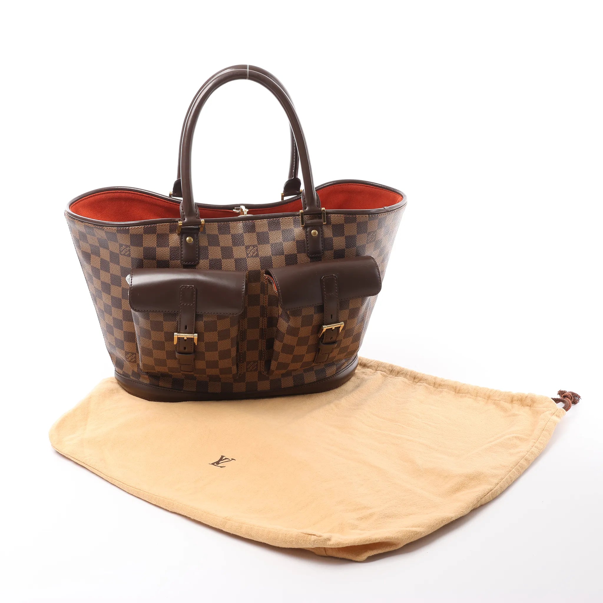Louis Vuitton Manosque GM Damier Ebene Handbag in Brown N51120