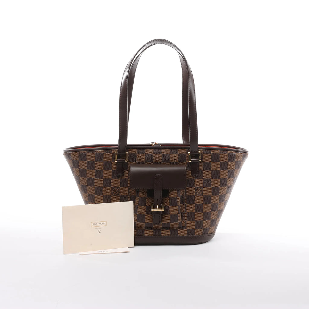 Louis Vuitton Manosque PM Damier Ebene Handag in Brown N51121