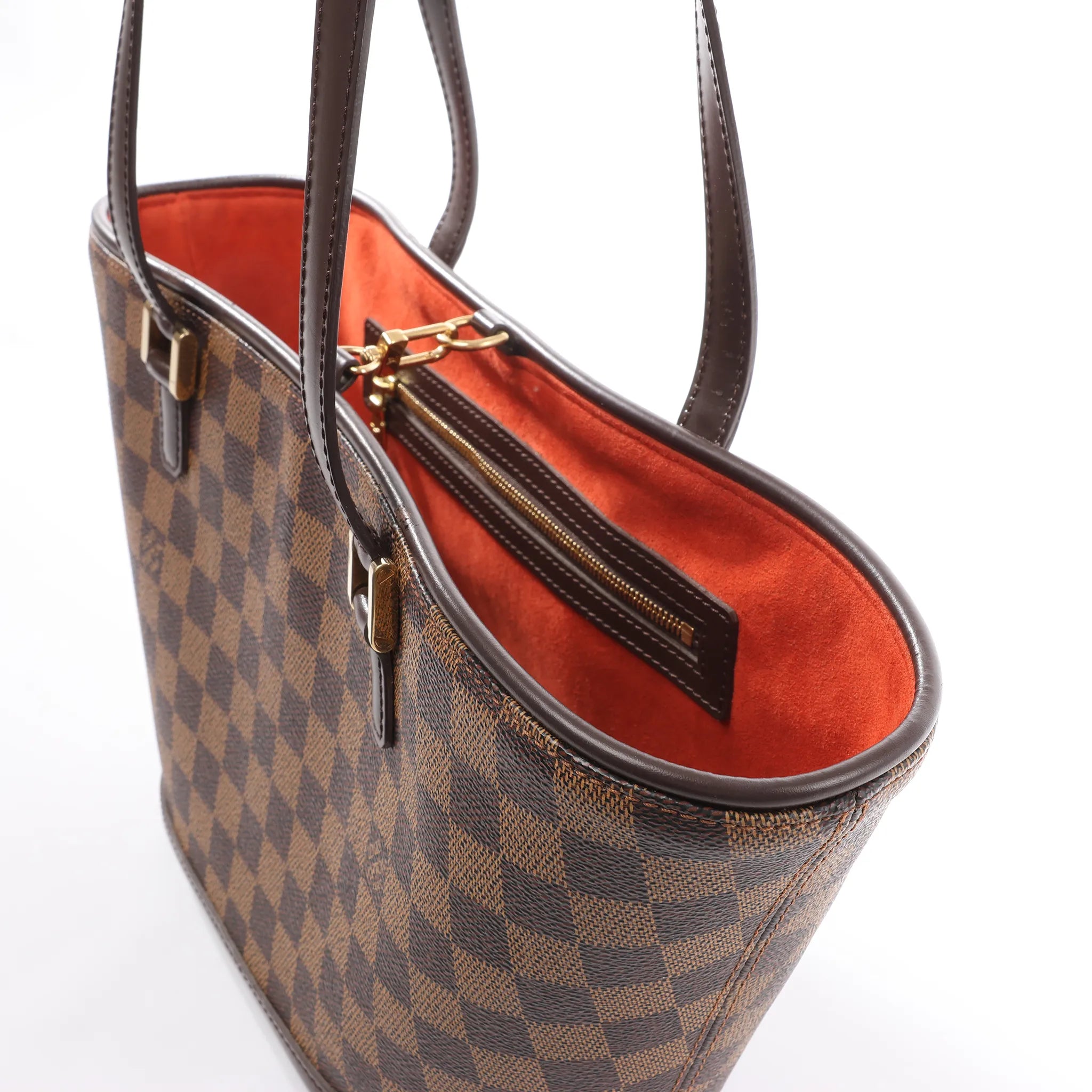 Louis Vuitton Manosque PM Damier Ebene Handag in Brown N51121
