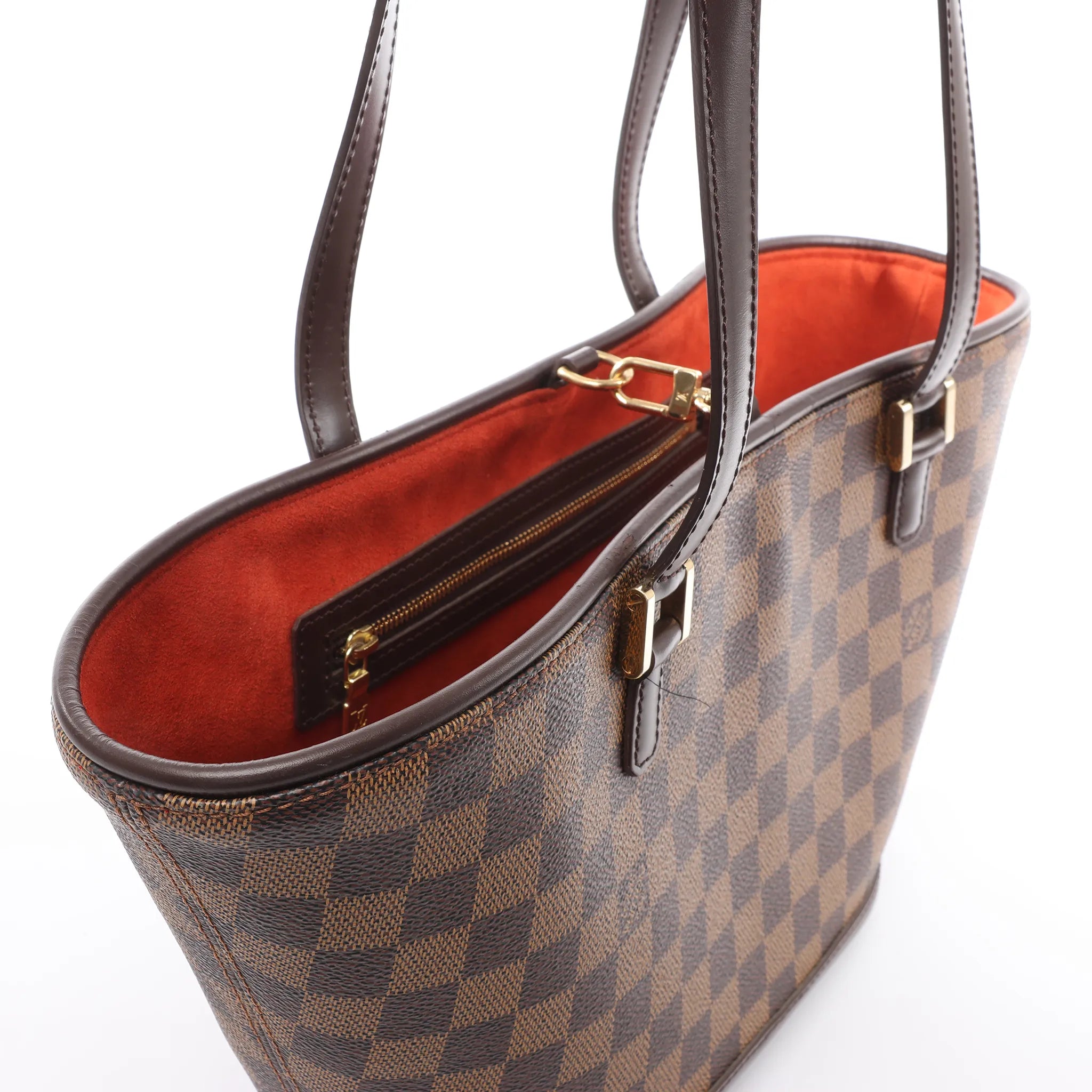 Louis Vuitton Manosque PM Damier Ebene Handag in Brown N51121