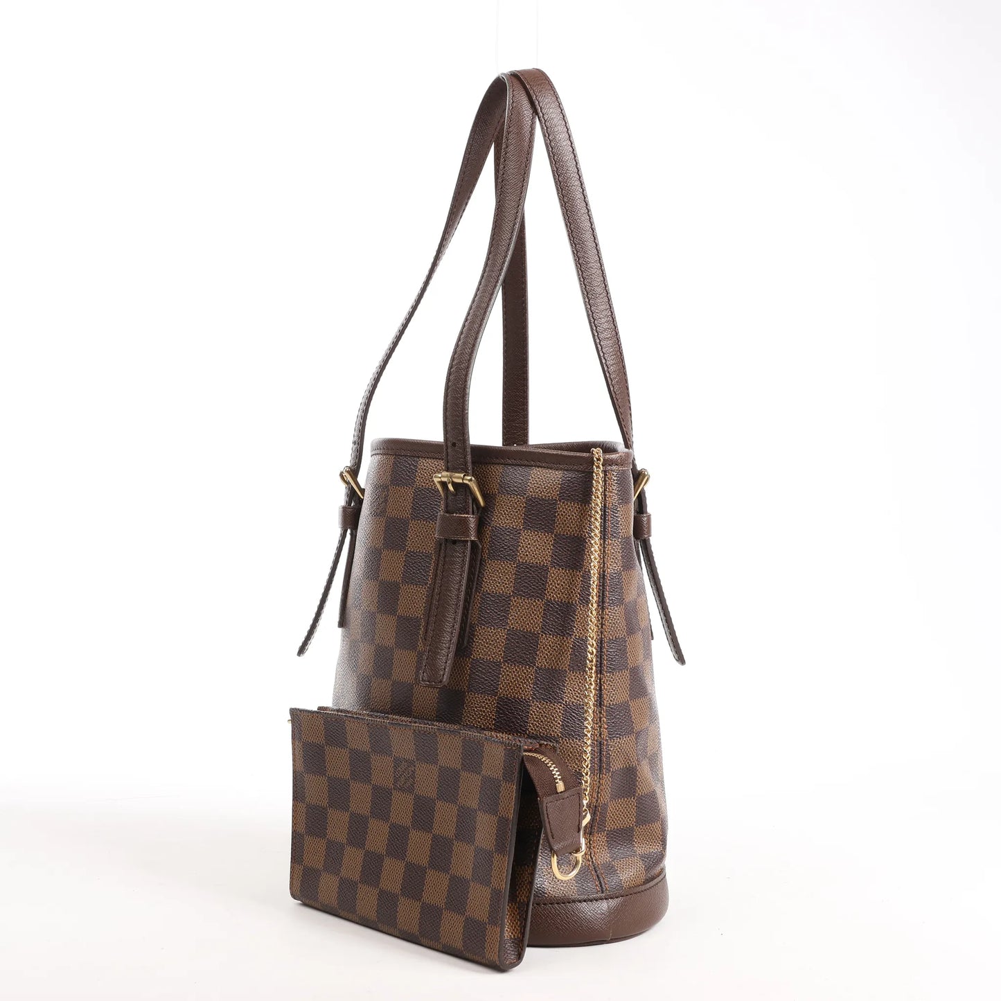 Louis Vuitton Malle Damier Shoulder Bag in Brown N42240
