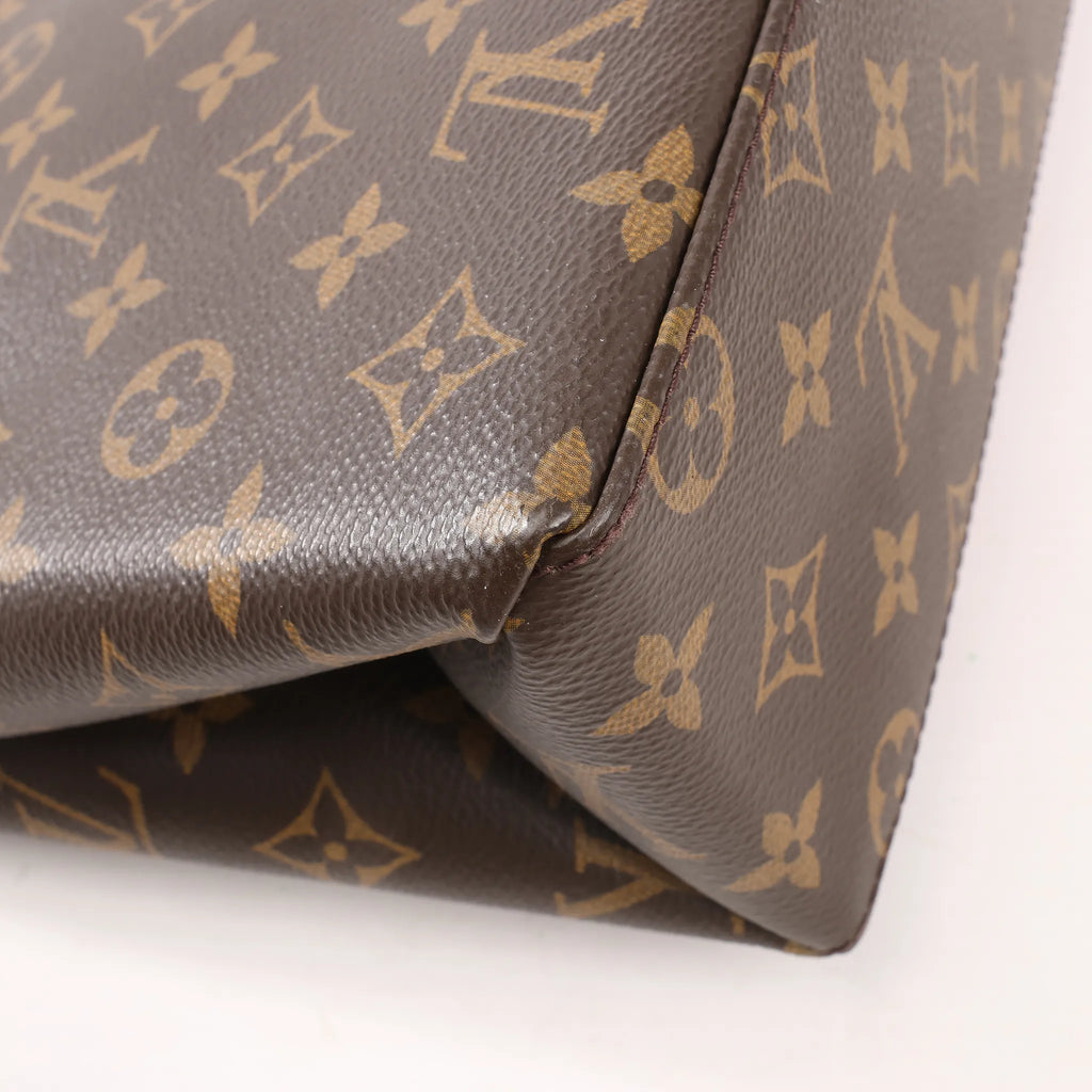 Louis Vuitton Monogram Marignan 2Way Female Handbag in Brown x Red M44286