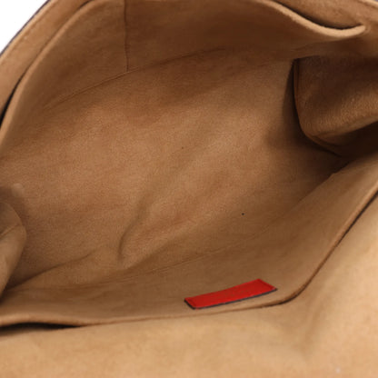 Louis Vuitton Monogram Marignan 2Way Damenhandtasche in Braun x Rot M44286