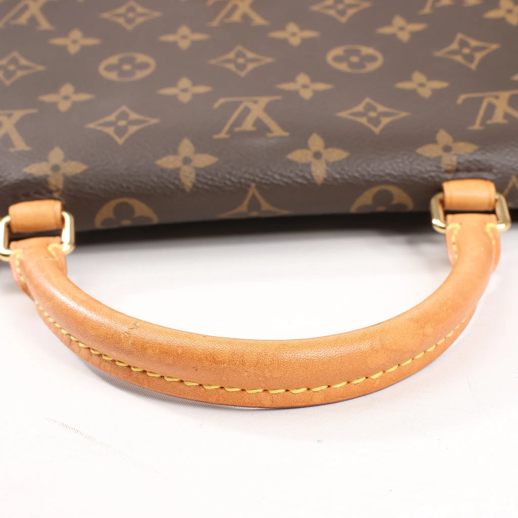 Louis Vuitton Monogram Marignan 2Way Female Handbag in Brown x Red M44286