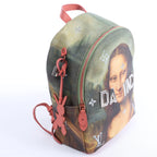 Louis Vuitton x Jeff Koons Masters Collection Da Vinci Palm Springs PM Backpack in Pink x Green M43375