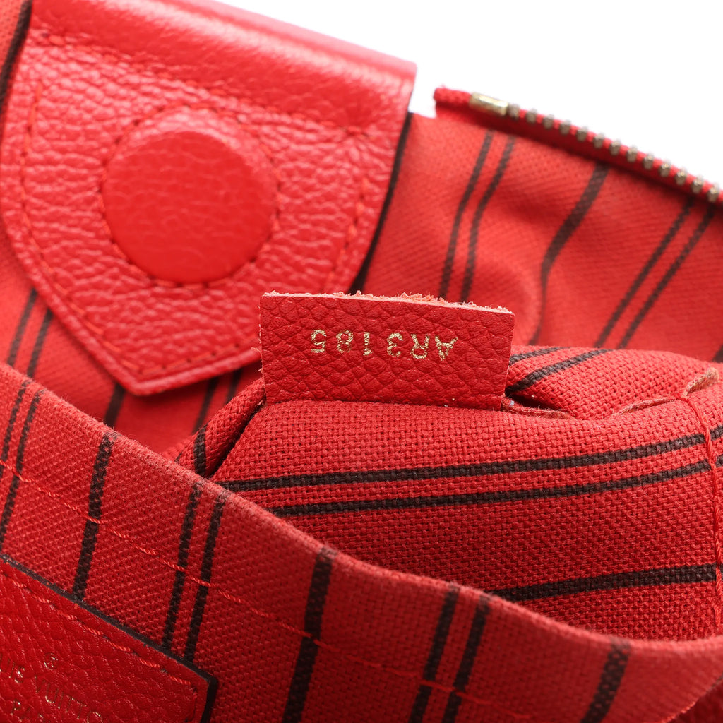 Louis Vuitton Mazarine PM Monogram Empreinte Handbag in Red M50638