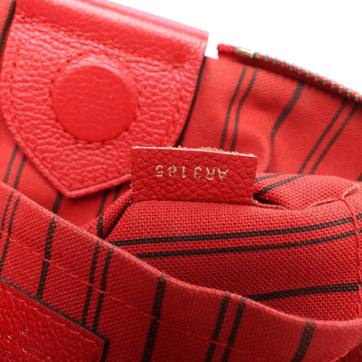 Louis Vuitton Mazarine PM Monogram Empreinte Handbag in Red M50638