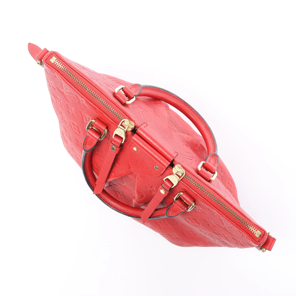 Louis Vuitton Mazarine PM Monogram Empreinte Handbag in Red M50638