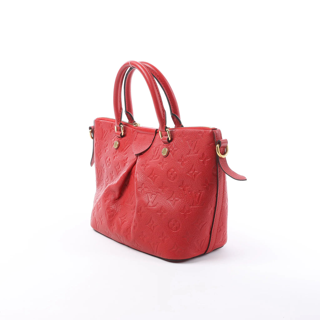Louis Vuitton Mazarine PM Monogram Empreinte Handbag in Red M50638