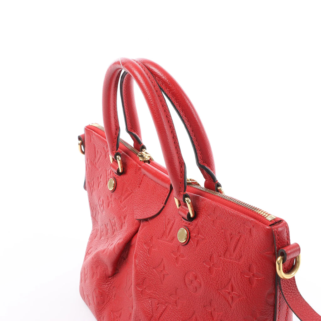 Louis Vuitton Mazarine PM Monogram Empreinte Handbag in Red M50638