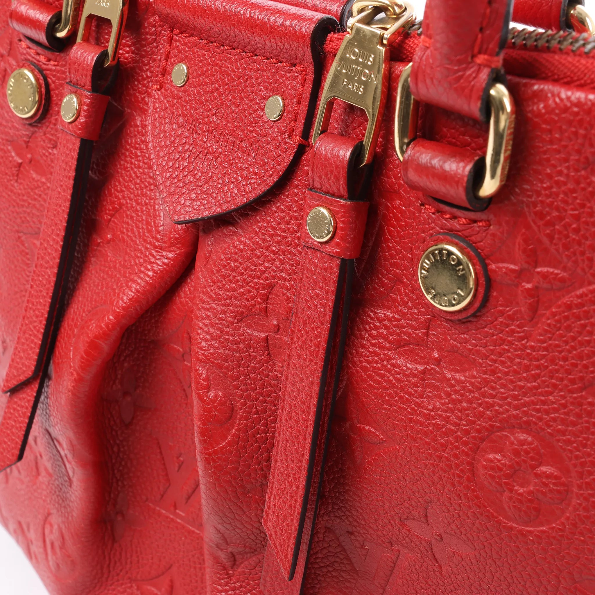 Louis Vuitton Mazarine PM Monogram Empreinte Handbag in Red M50638