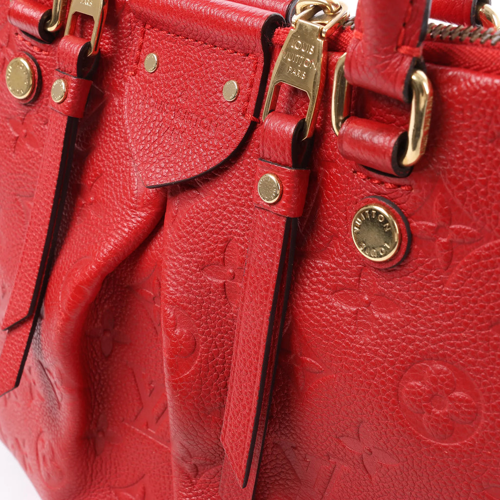 Louis Vuitton Mazarine PM Monogram Empreinte Handbag in Red M50638