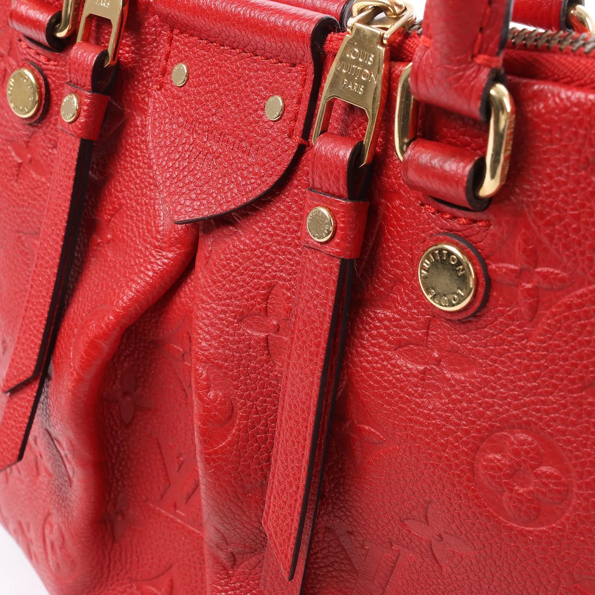 Louis Vuitton Mazarine PM Monogram Empreinte Handbag in Red M50638
