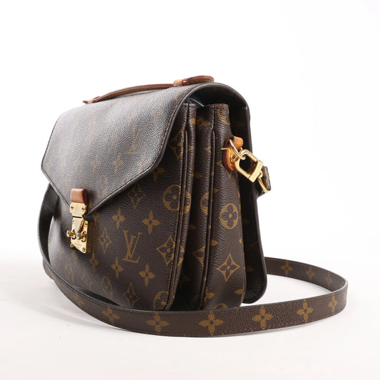 Louis Vuitton Pochette Metis MM Monogram Canvas Umhängetasche in Braun M44875