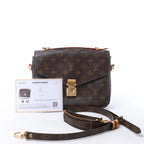 Bolso bandolera Louis Vuitton Metis MM Pochette Monogram Canvas en marrón M44875