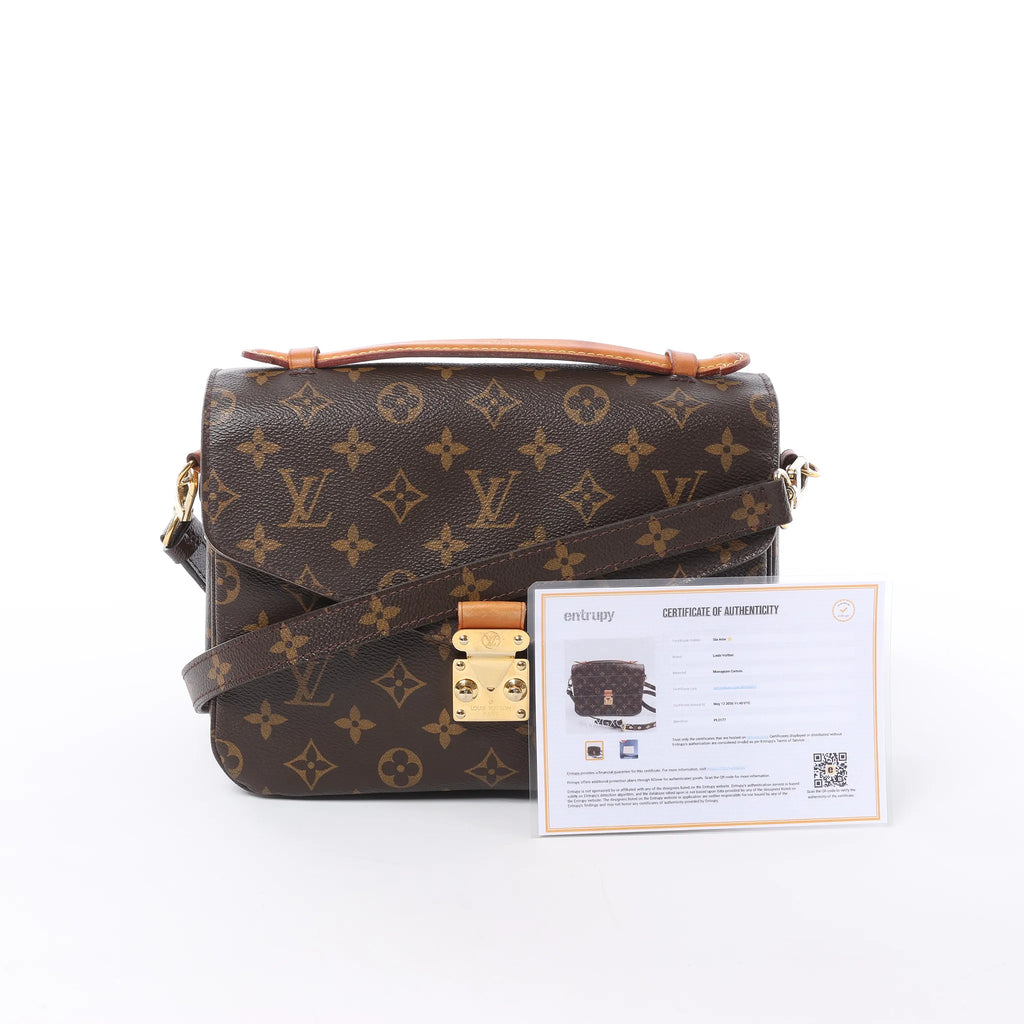 Louis Vuitton Metis MM Pochette Monogram Canvas Crossbody Bag in Brown M44875
