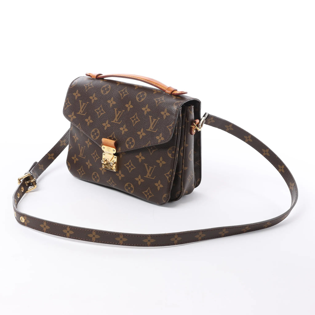 Louis Vuitton Metis MM Pochette Monogram Canvas Crossbody Bag in Brown M44875