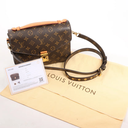 Louis Vuitton Pochette Metis MM Monogram Canvas Crossbody Bag in Brown M44875