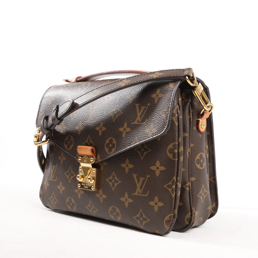 Louis Vuitton Pochette Metis MM Monogram Canvas Crossbody Bag in Brown M44875