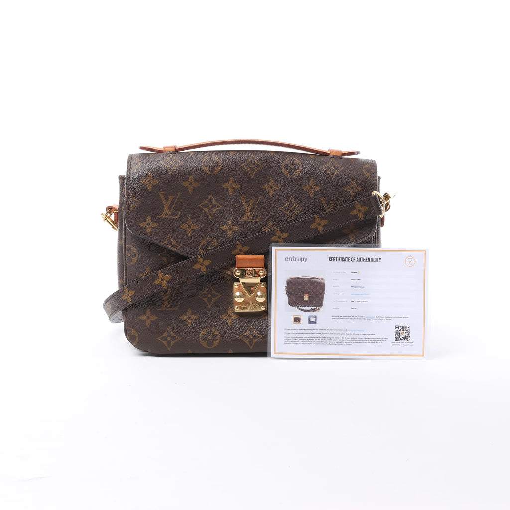 Louis Vuitton Metis MM Pochette Monogram Canvas Crossbody Bag in Brown M44875