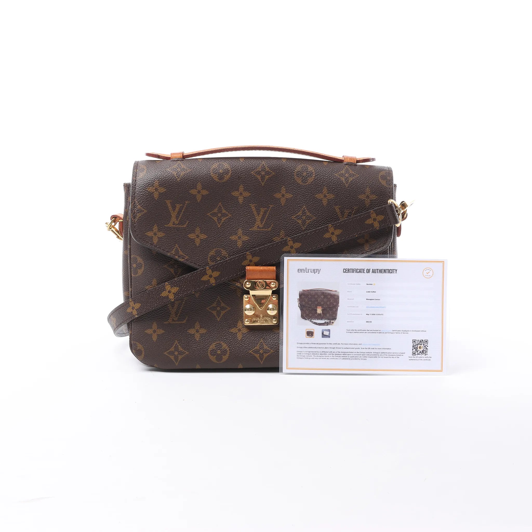 Louis Vuitton Metis MM Pochette Monogram Canvas Crossbody Bag in Brown M44875