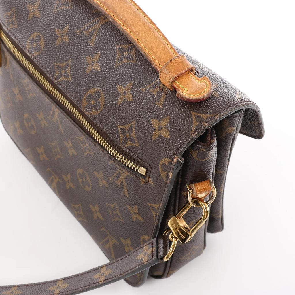 Louis Vuitton Metis MM Pochette Monogram Canvas Crossbody Bag in Brown M44875