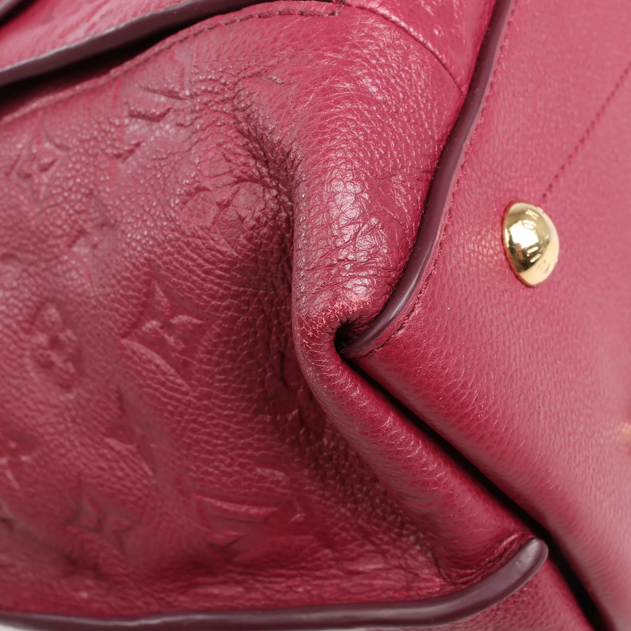 Louis Vuitton Monogram Hobo Metis 2Way Shoulder Bag in Burgundy M40813