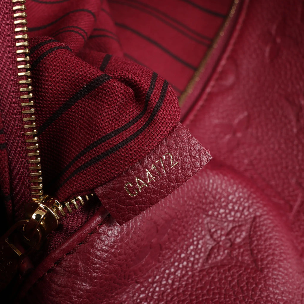 Louis Vuitton Monogram Hobo Metis 2Way Shoulder Bag in Burgundy M40813