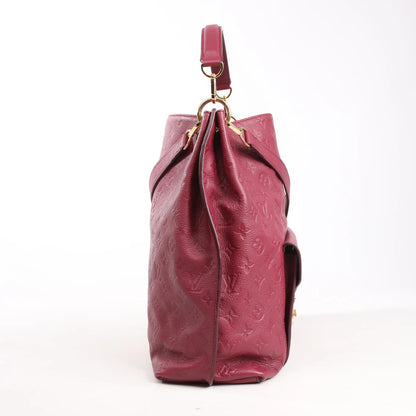 Louis Vuitton Monogram Hobo Metis 2Way Shoulder Bag in Burgundy M40813