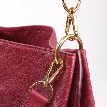 Louis Vuitton Monogram Hobo Metis 2Way Shoulder Bag in Burgundy M40813