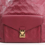 Louis Vuitton Monogram Hobo Metis 2Way Shoulder Bag in Burgundy M40813