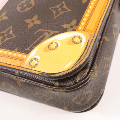 Louis Vuitton Monogram Summer Metis Trunk Pochette Crossbody Bag in Brown M43628