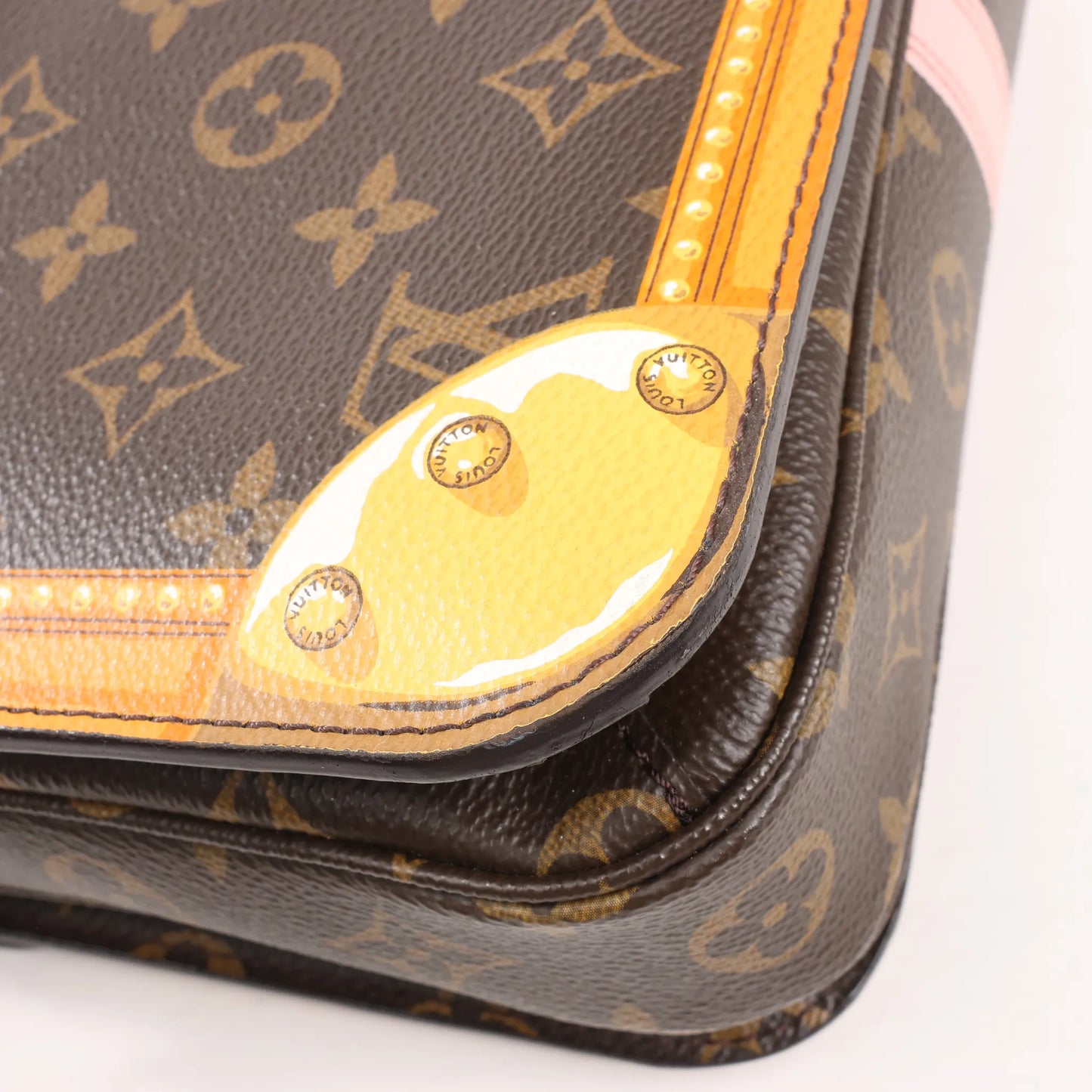 Louis Vuitton Monogram Summer Metis Trunk Pochette Crossbody Bag in Brown M43628