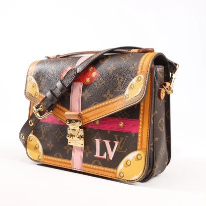 Louis Vuitton Monogram Summer Metis Trunk Pochette Crossbody Bag in Brown M43628