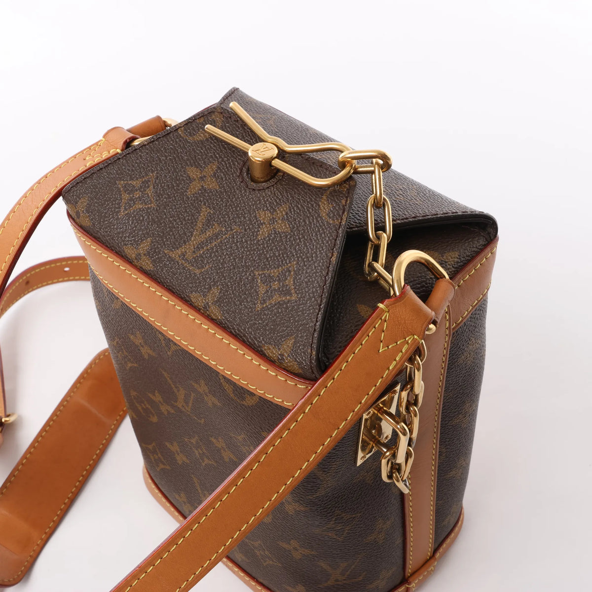 Louis Vuitton Milk Box Monogram Canvas Crossbody Bag in Brown M44877