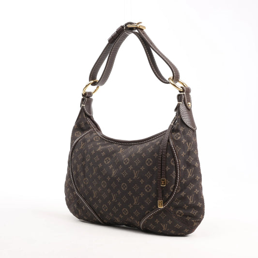 Louis Vuitton Mini Lin Monogram Manon PM Shoulder Bag in Brown