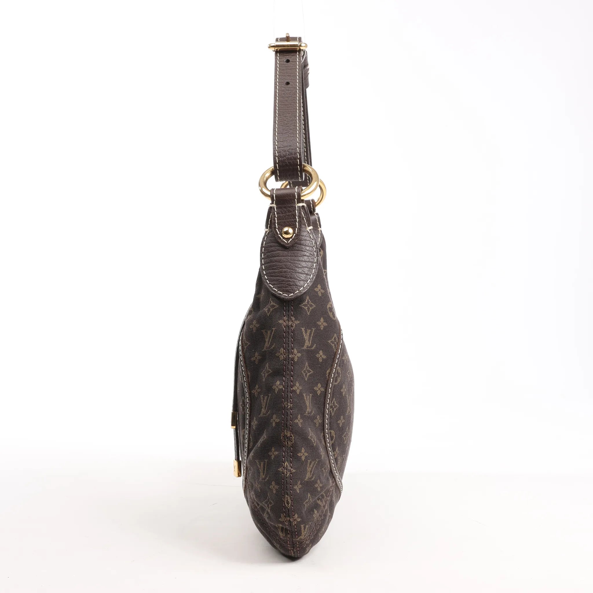 Louis Vuitton Mini Lin Monogram Manon PM Shoulder Bag in Brown