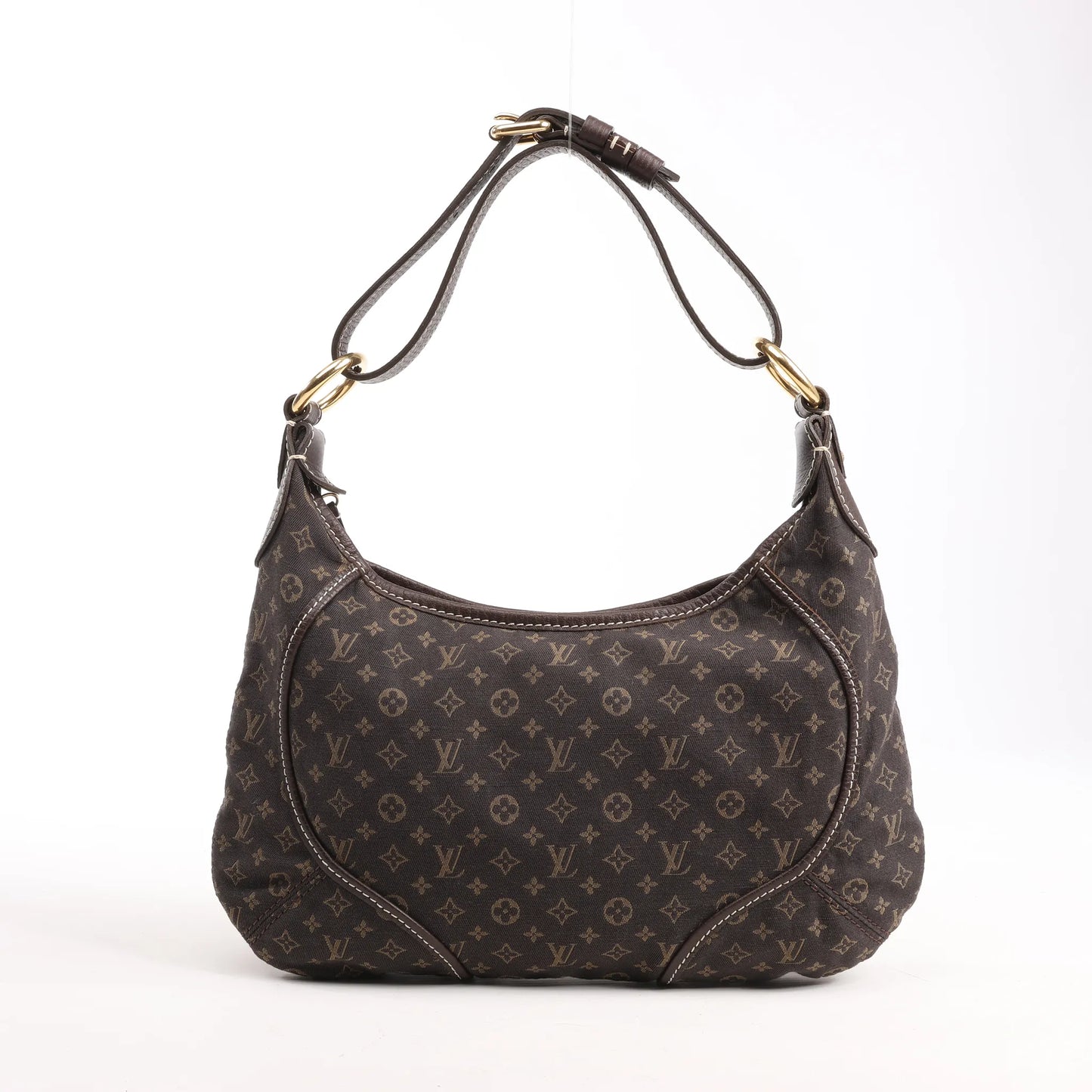 Louis Vuitton Mini Lin Monogram Manon PM Shoulder Bag in Brown