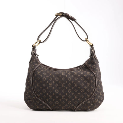 Louis Vuitton Mini Lin Monogram Manon PM Shoulder Bag in Brown