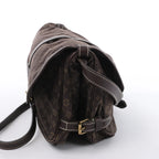 Louis Vuitton Saumur 30 Mini Lin Monogram Crossbody Bag in Brown M95227
