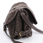 Louis Vuitton Saumur 30 Mini Lin Monogram Crossbody Bag in Brown M95227