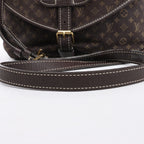 Louis Vuitton Saumur 30 Mini Lin Monogram Crossbody Bag in Brown M95227