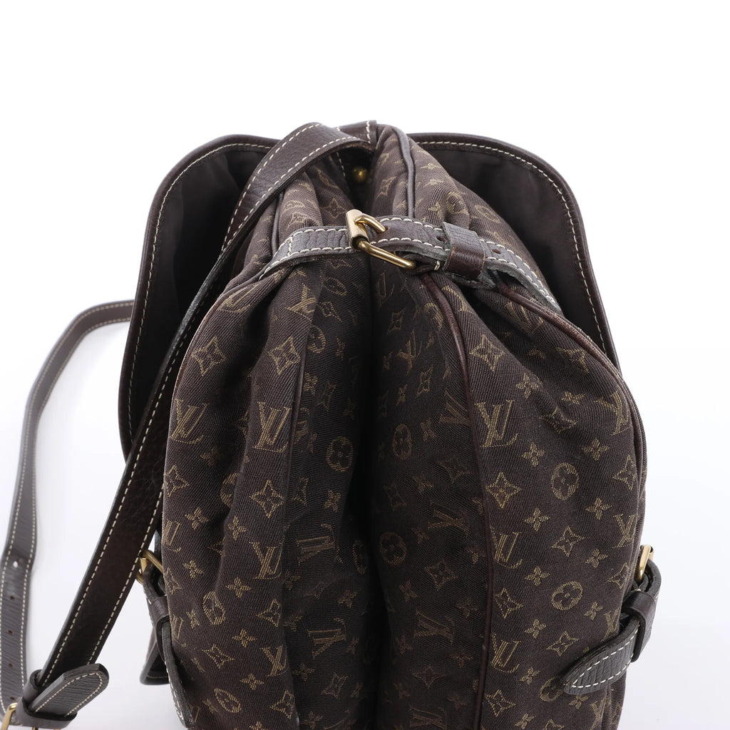 Louis Vuitton Saumur 30 Mini Lin Monogram Crossbody Bag in Brown M95227