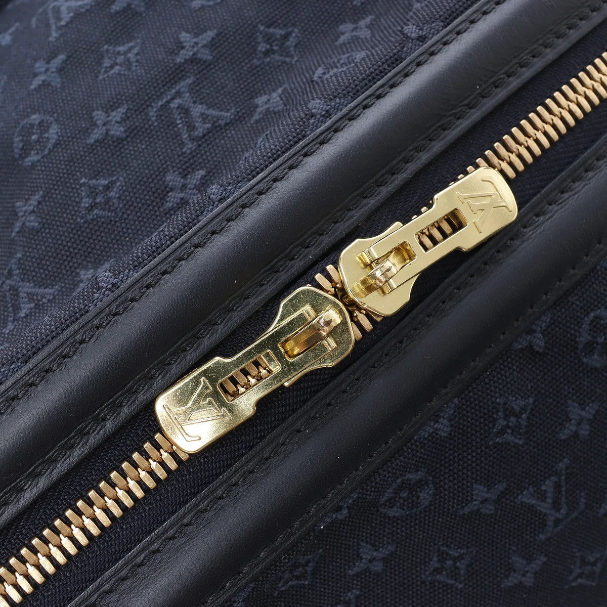 Louis Vuitton Claudine Mini Lin Monogram Shoulder Bag in Navy Blue M42321