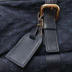 Louis Vuitton Claudine Mini Lin Monogram Shoulder Bag in Navy Blue M42321