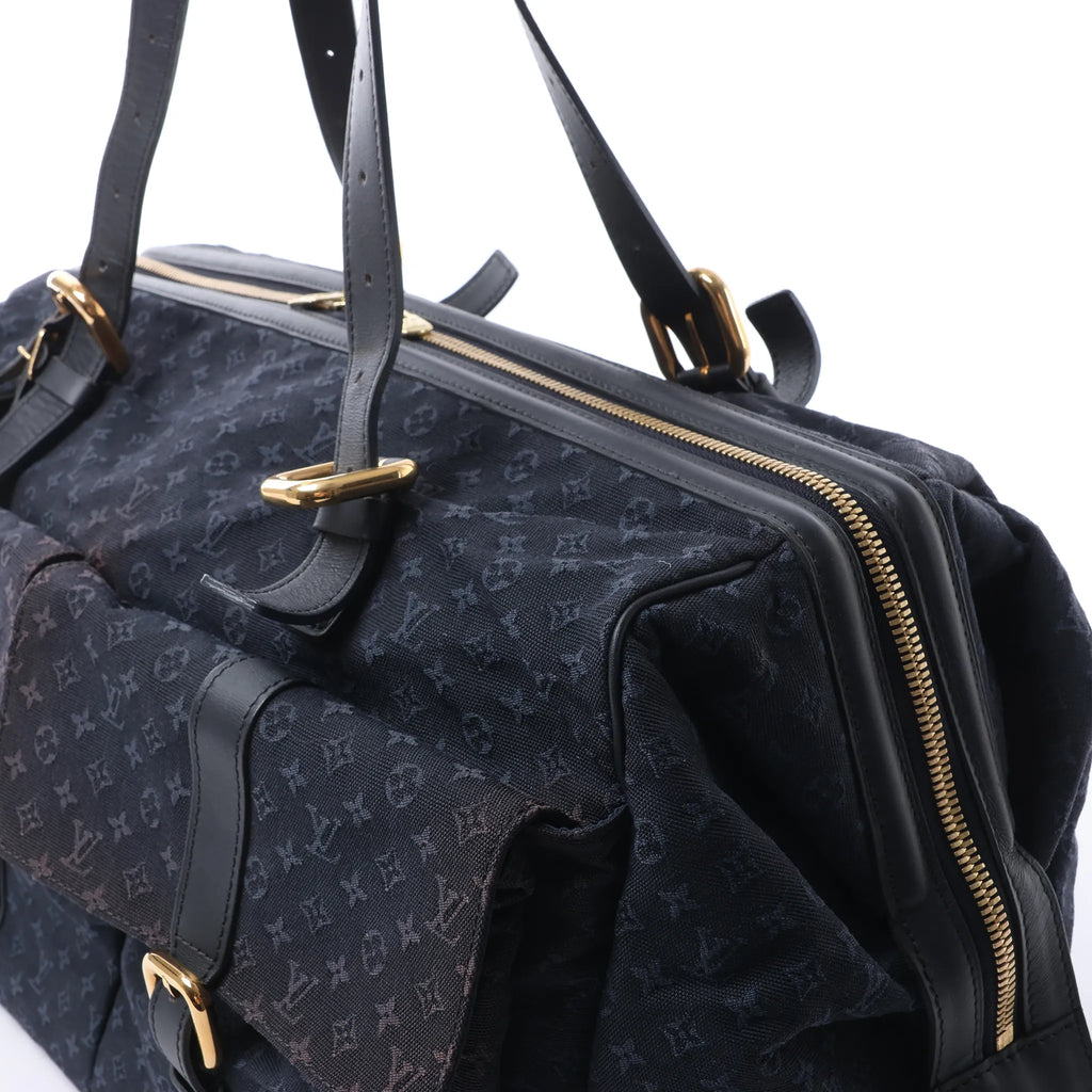 Louis Vuitton Claudine Mini Lin Monogram Shoulder Bag in Navy Blue M42321