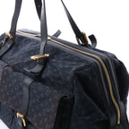 Louis Vuitton Claudine Mini Lin Monogram Shoulder Bag in Navy Blue M42321