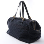 Louis Vuitton Claudine Mini Lin Monogram Shoulder Bag in Navy Blue M42321